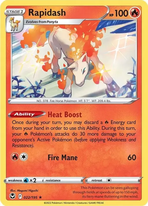 Rapidash card art