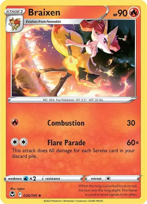 Braixen card art
