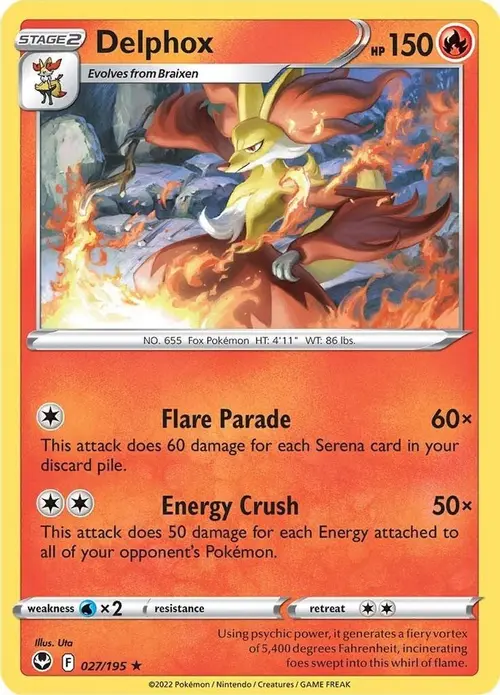 Delphox card art