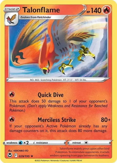 Talonflame card art
