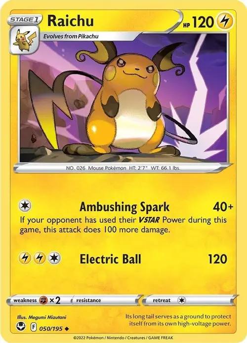 Raichu card art