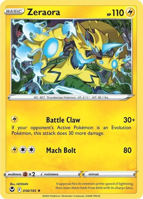 Zeraora card art