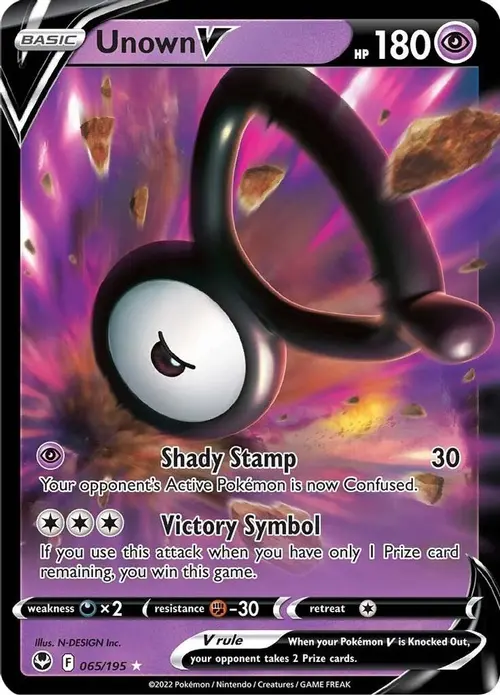 Unown V card art