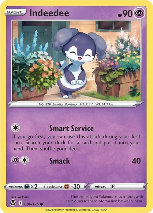 Indeedee card art