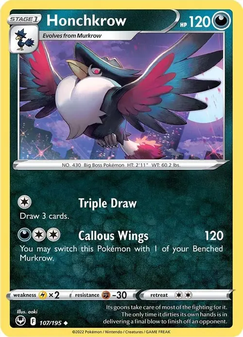 Honchkrow card art