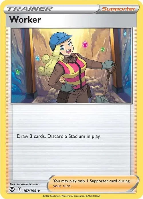 Worker card art