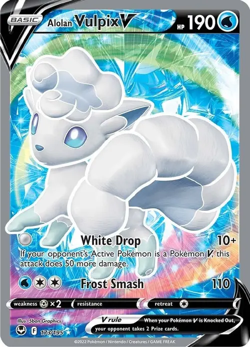 Alolan Vulpix V (Full Art) card art