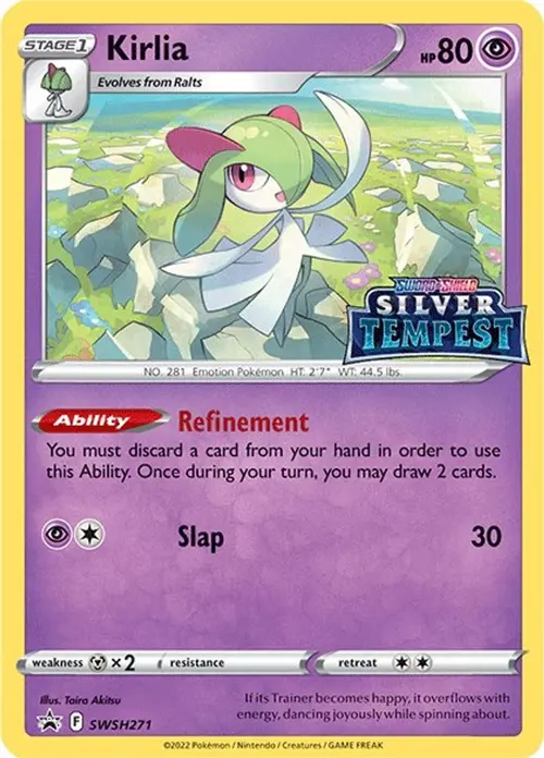 Kirlia - SWSH271 (Prerelease) card art