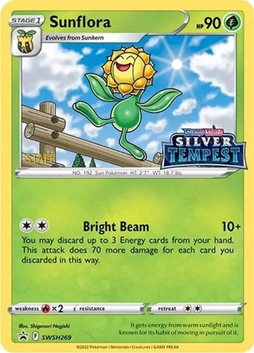 Sunflora - SWSH269 (Prerelease) [STAFF] card art