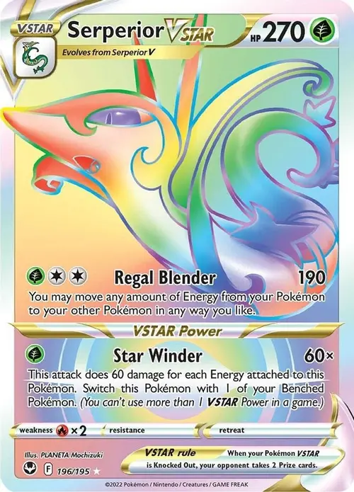 Serperior VSTAR (Secret) card art