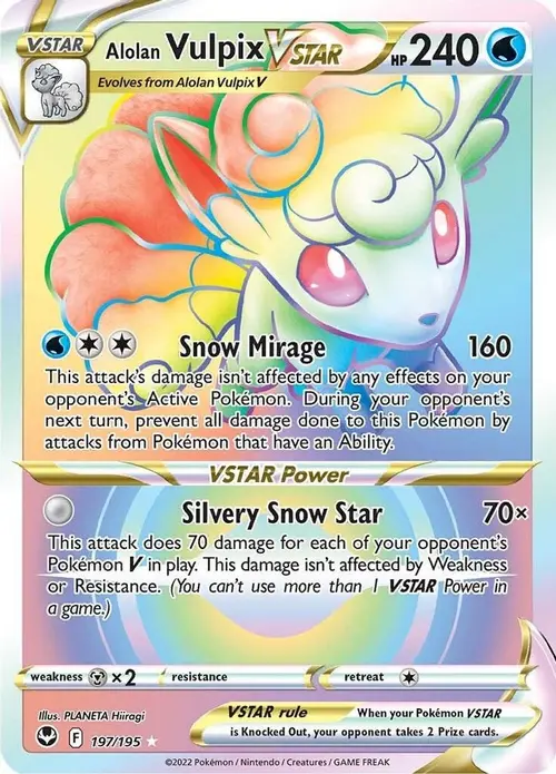 Alolan Vulpix VSTAR (Secret) card art