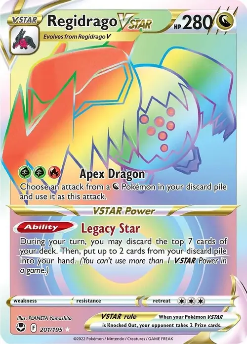 Regidrago VSTAR (Secret) card art