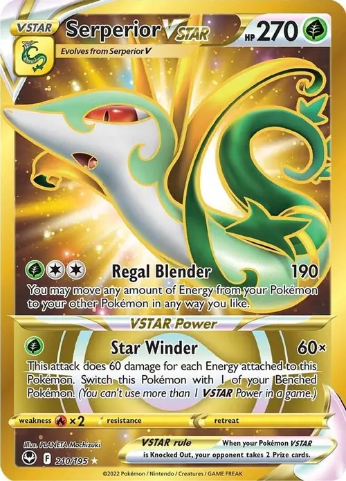 Serperior VSTAR (Secret) (210) card art
