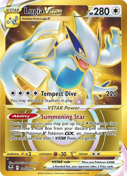 Lugia VSTAR (Secret) (211) card art
