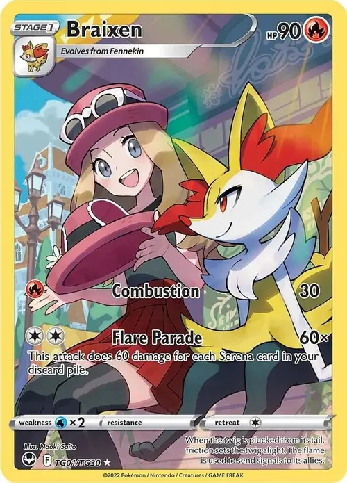 Braixen card art
