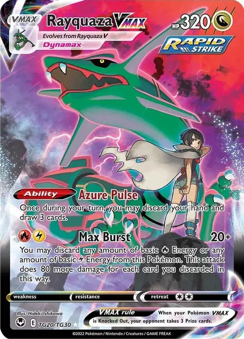 Rayquaza VMAX card art