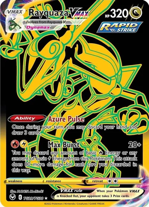Rayquaza VMAX (Secret) card art
