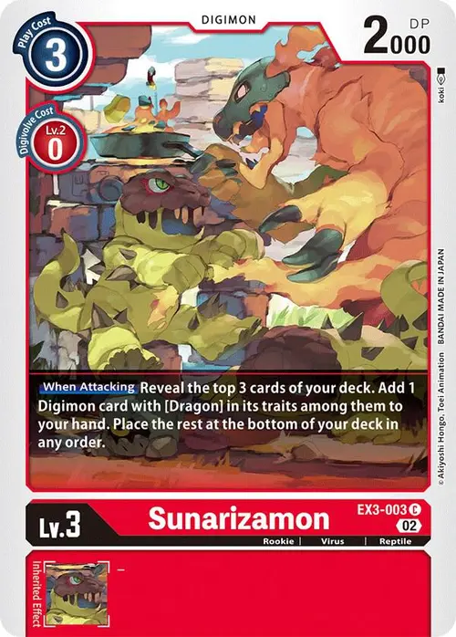 Sunarizamon card art