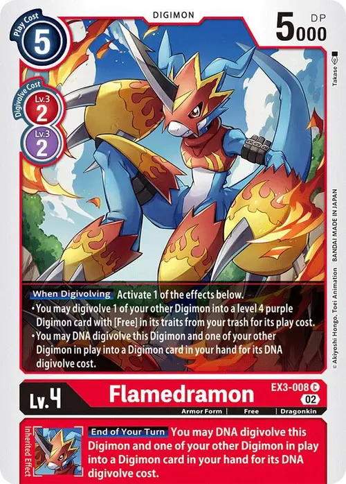 Flamedramon card art
