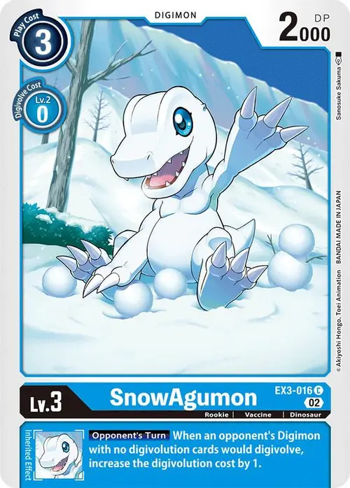 SnowAgumon card art