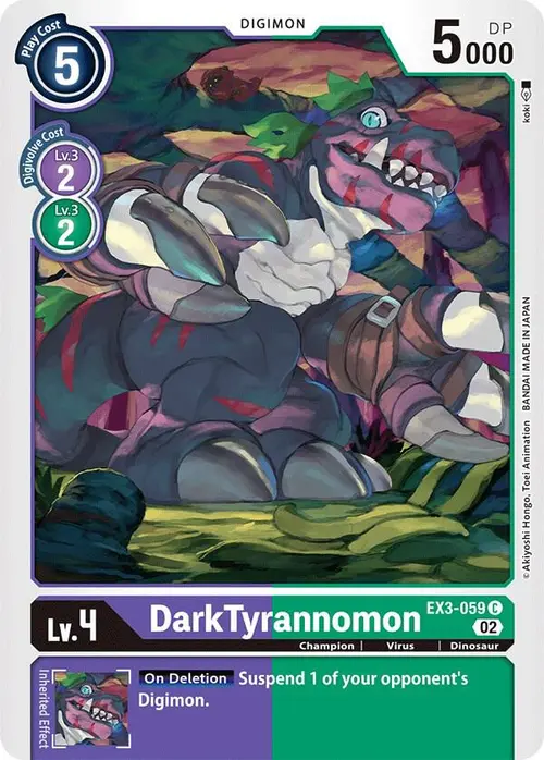 DarkTyrannomon card art