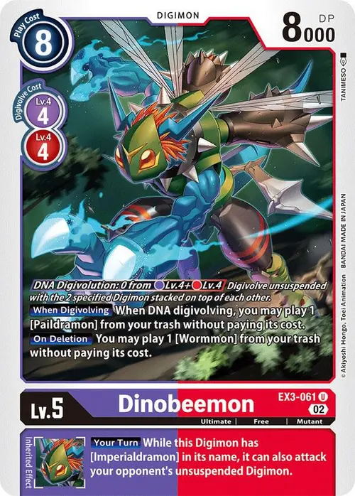 Dinobeemon card art