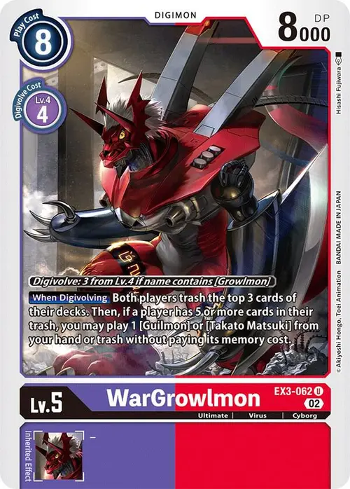 WarGrowlmon card art