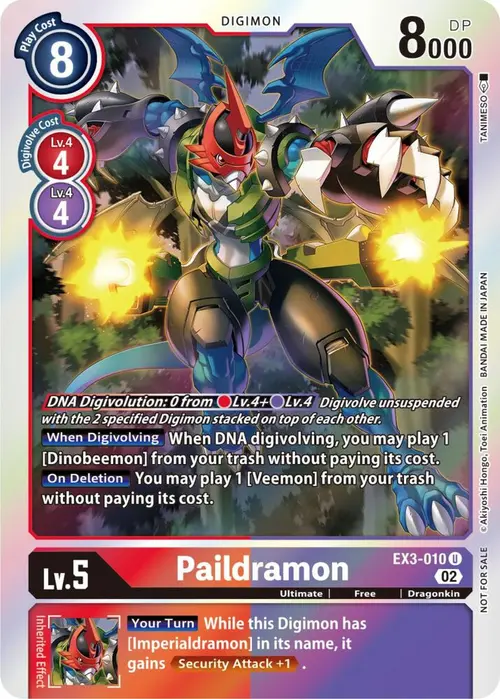 Paildramon (Box Topper) card art