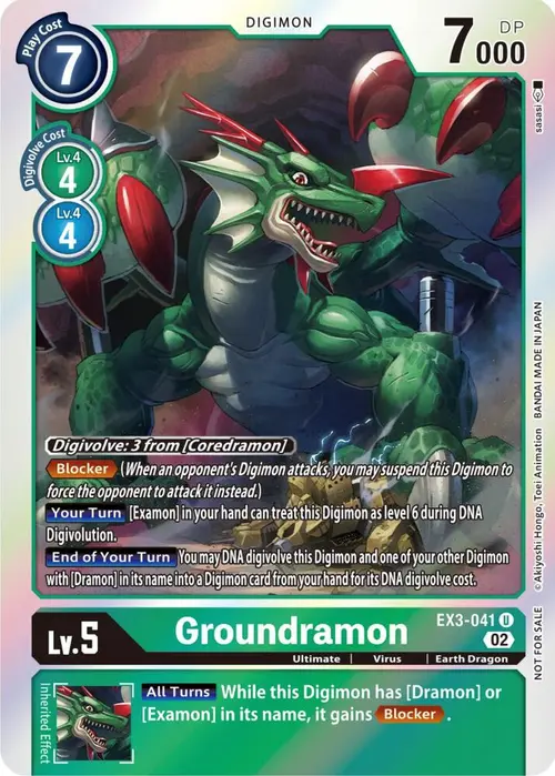 Groundramon (Box Topper) card art