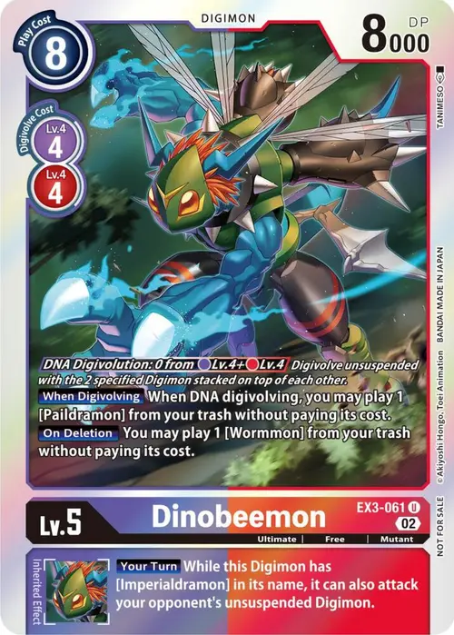 Dinobeemon (Box Topper) card art