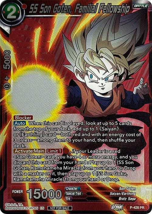 SS Son Goten, Familial Fellowship (Championship Pack 2022 Vol.3) card art