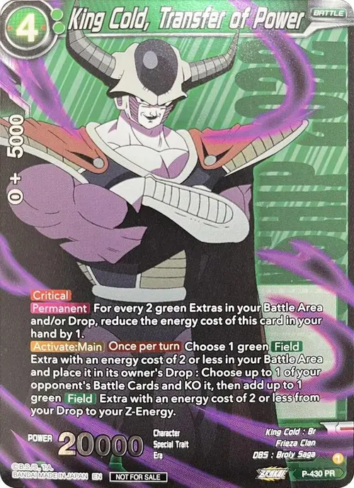King Cold, Transfer of Power (Championship Pack 2022 Vol.3) card art