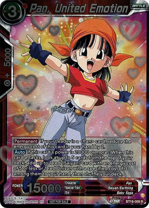 Pan, United Emotion (Zenkai Series Pack Vol.1) card art