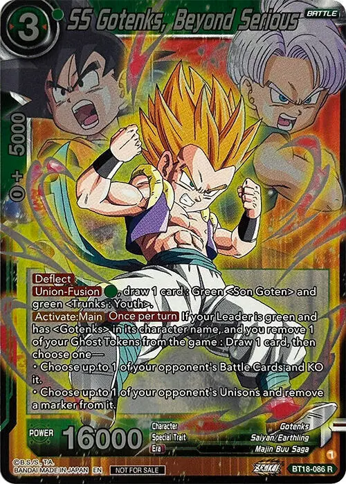 SS Gotenks, Beyond Serious (Zenkai Series Pack Vol.1) card art