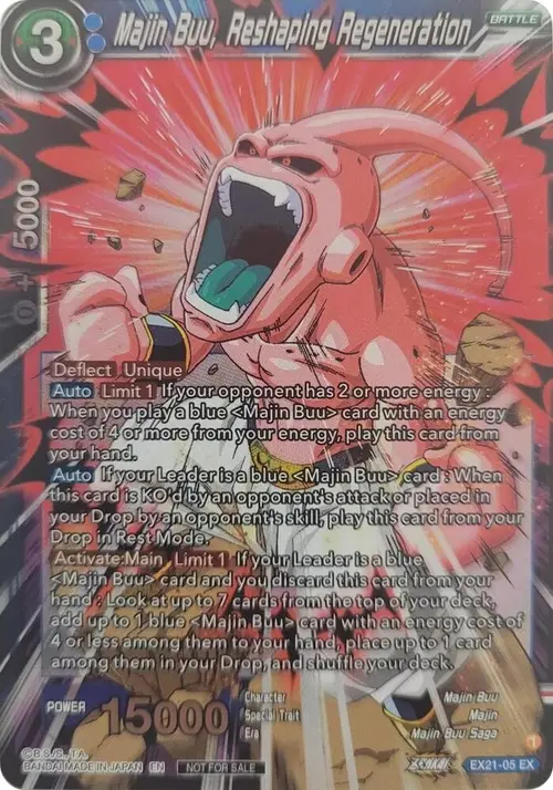 Majin Buu, Reshaping Regeneration (Zenkai Series Pack Vol.1) card art