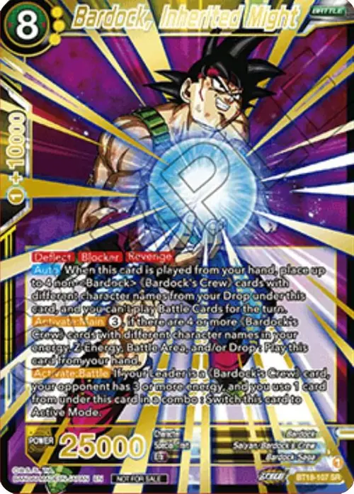 Bardock, Inherited Might (Zenkai Cup 2022 Top 32) card art