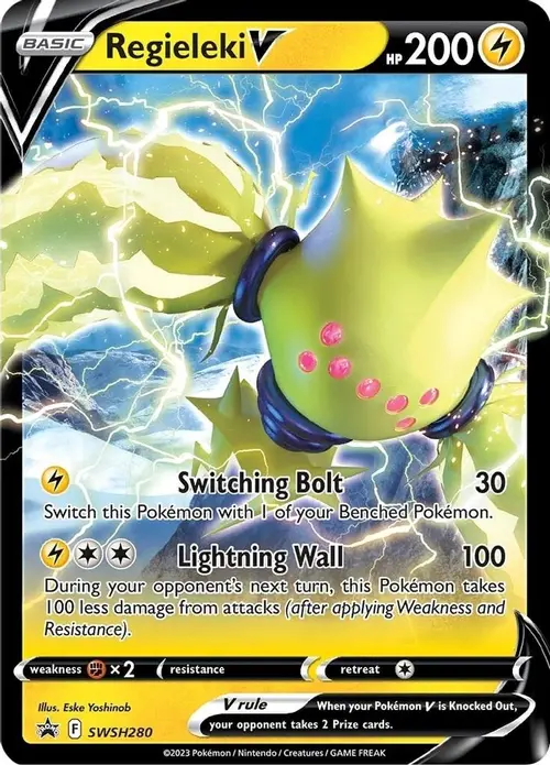 Regieleki V - SWSH280 card art