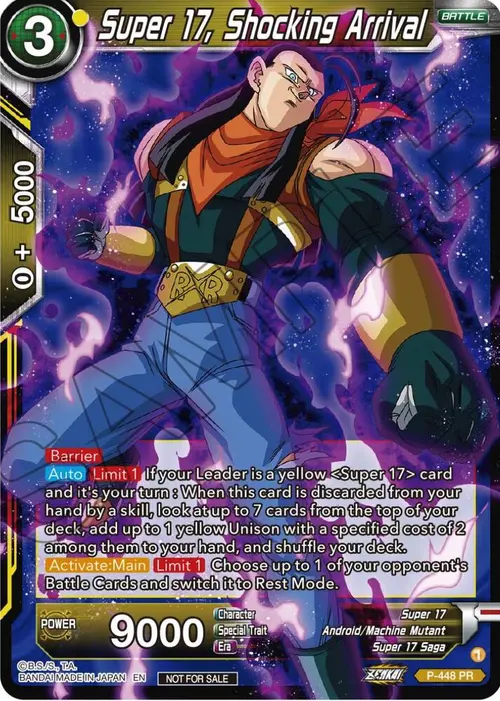 Super 17, Shocking Arrival card art