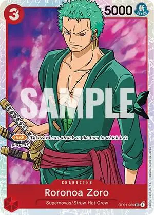 Roronoa Zoro (025) card art