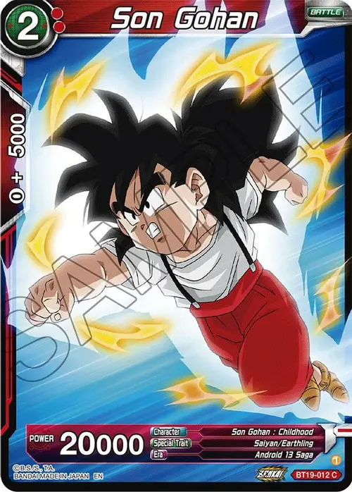Son Gohan card art