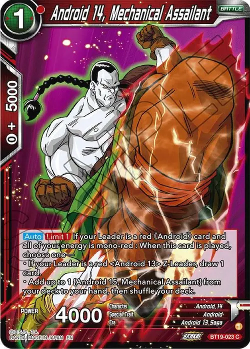 Android 14, Mechanical Assailant card art