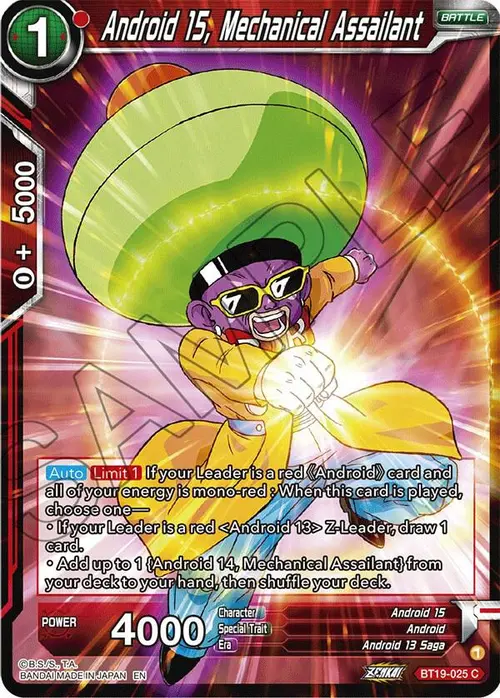 Android 15, Mechanical Assailant card art