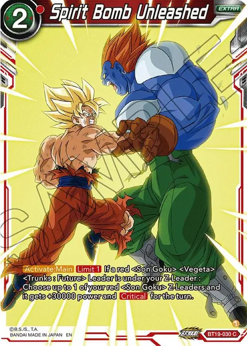 Spirit Bomb Unleashed card art