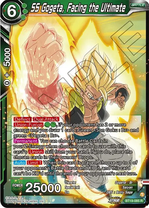 SS Gogeta, Facing the Ultimate card art