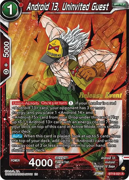 Android 13, Uninvited Guest (Fighter's Ambition Holiday Pack) card art