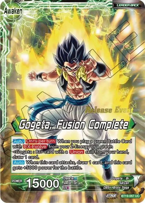 Veku // Gogeta, Fusion Complete (Fighter's Ambition Holiday Pack) card art