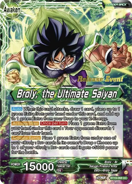Broly // Broly, the Ultimate Saiyan (Fighter's Ambition Holiday Pack) card art