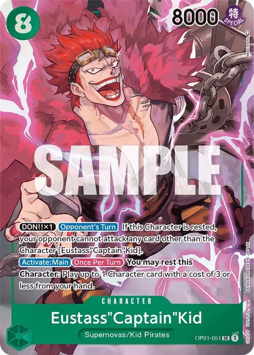 Eustass"Captain"Kid (Parallel) card art