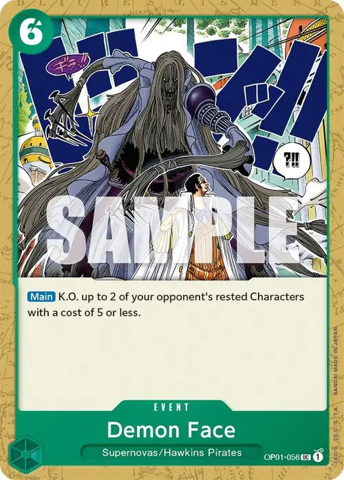 Demon Face card art