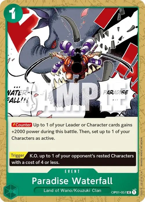 Paradise Waterfall card art
